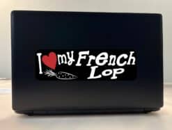 10in x 3in I Love My French Lop Bumper Sticker Vinyl Truck Window Decal