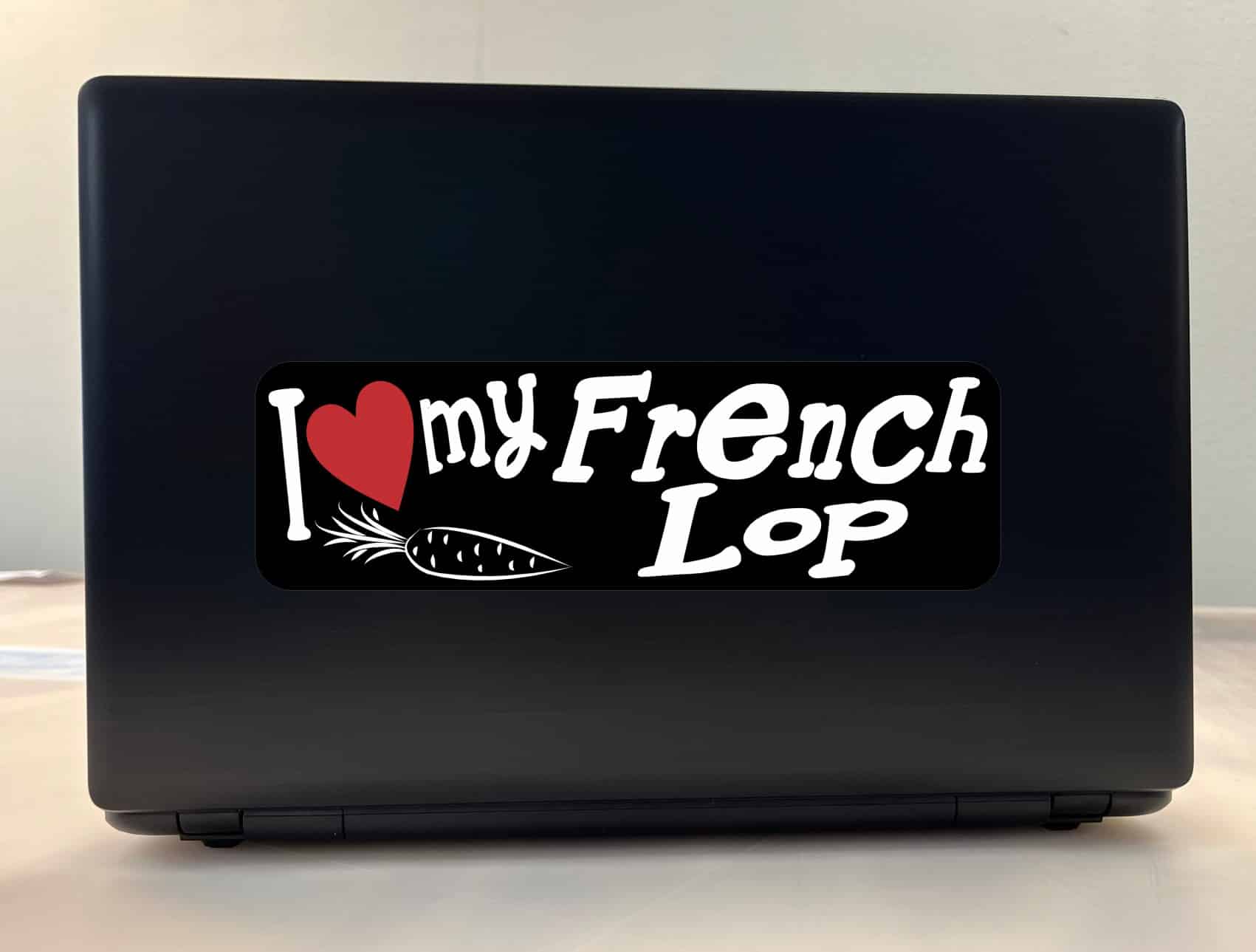 10in x 3in I Love My French Lop Bumper Sticker Vinyl Truck Window Decal