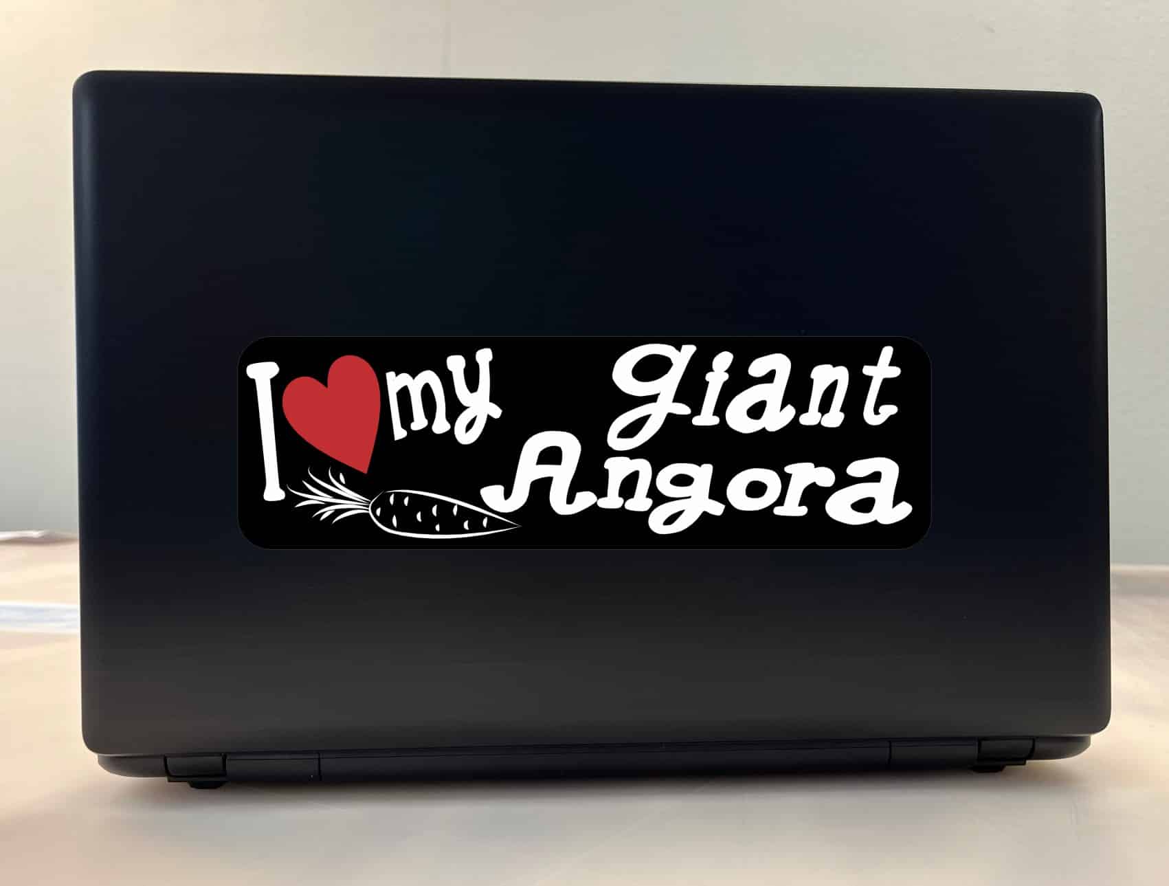 10in x 3in I Love My Giant Angora Rabbit Bumper Sticker Vinyl Pet Stickers