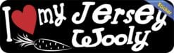10in x 3in I Love My Jersey Wooly Rabbit Bumper Sticker Vinyl Pet Stickers