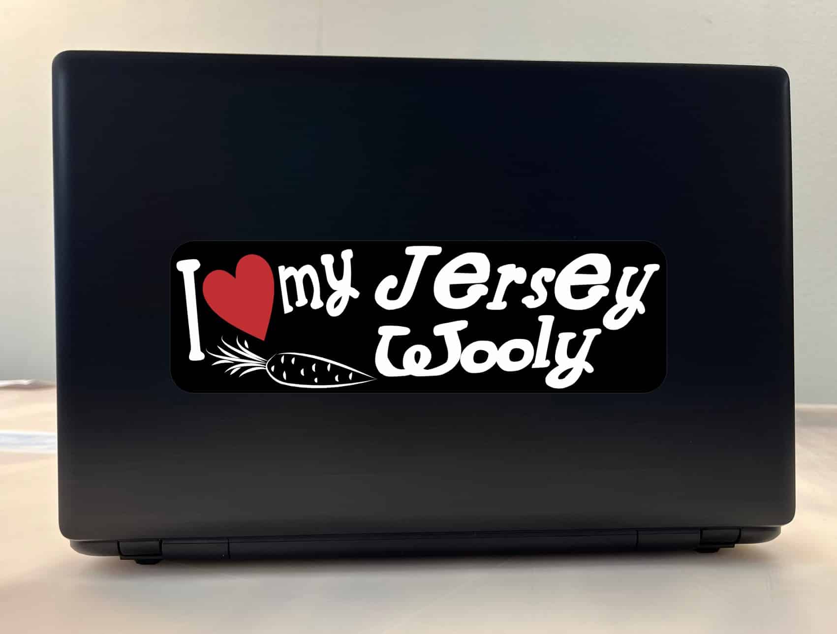 10in x 3in I Love My Jersey Wooly Rabbit Bumper Sticker Vinyl Pet Stickers