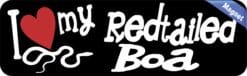 10in x 3in I Love My Redtailed Boa Magnet Car Door Magnetic Magnets