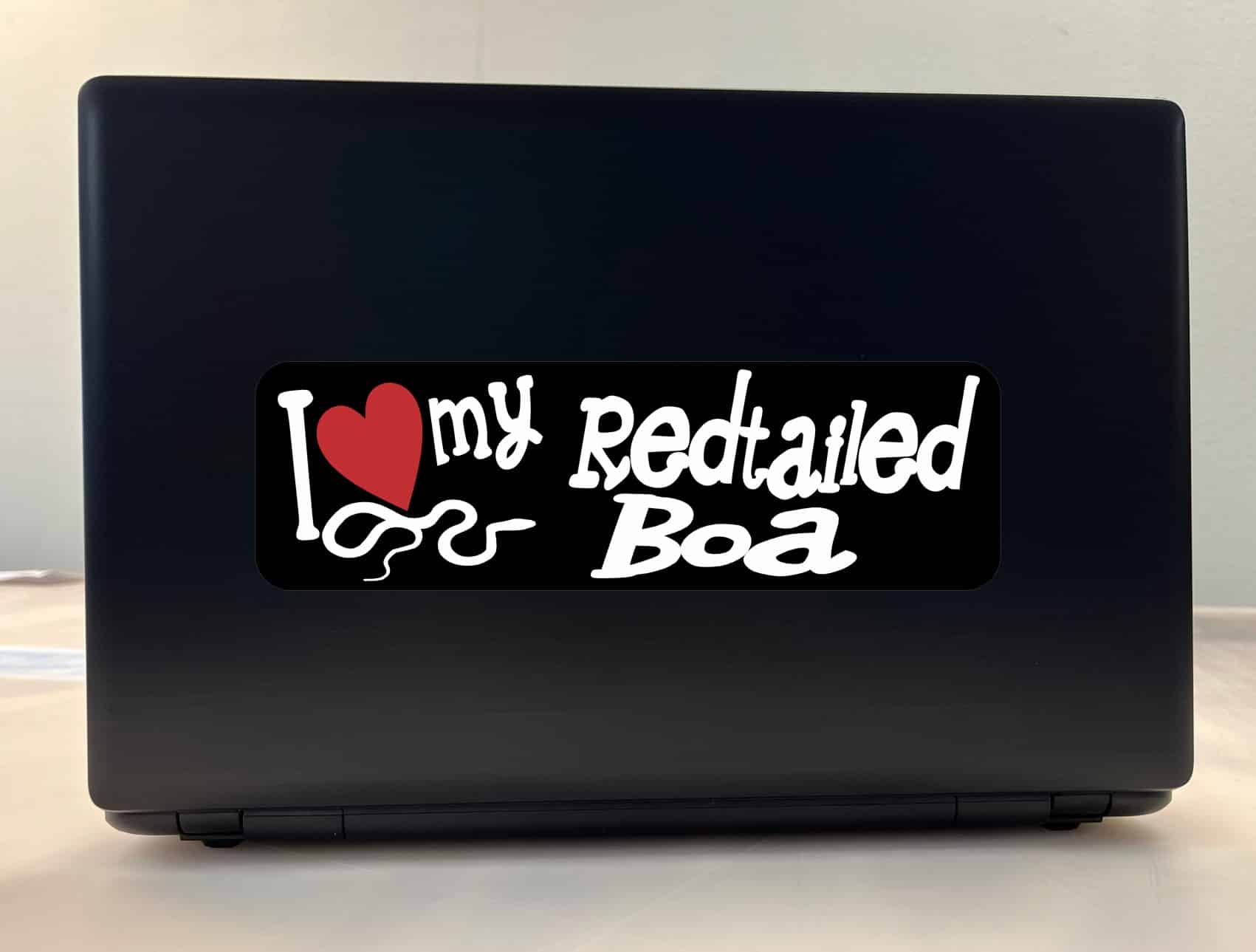 10in x 3in I Love My Redtailed Boa Bumper Sticker Vinyl Window Pet Decal