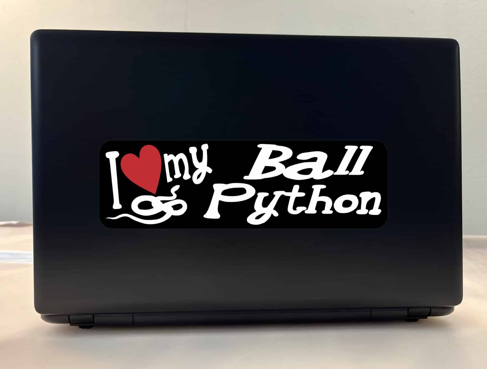 10in x 3in I Love My Ball Python Bumper Sticker Vinyl Truck Window Decal