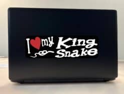 10in x 3in I Love My King Snake Bumper Sticker Vinyl Truck Window Decal