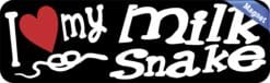 10in x 3in I Love My Milk Snake Magnet Car Door Magnetic Truck Pet Magnets