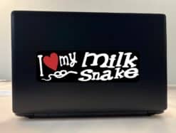10in x 3in I Love My Milk Snake Bumper Sticker Vinyl Truck Window Decal