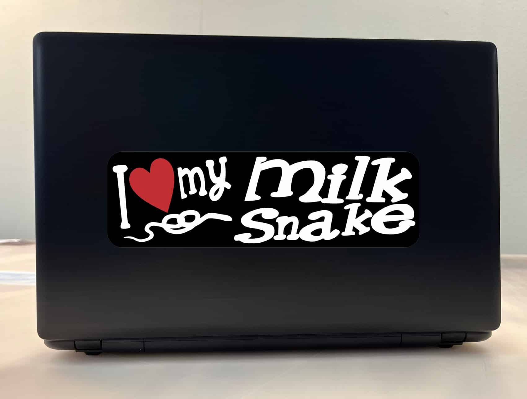 10in x 3in I Love My Milk Snake Bumper Sticker Vinyl Truck Window Decal