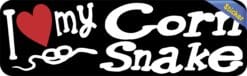 10in x 3in I Love My Corn Snake Bumper Sticker Vinyl Truck Window Decal