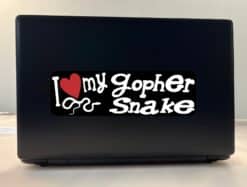 10in x 3in I Love My Gopher Snake Bumper Sticker Vinyl Truck Window Decal