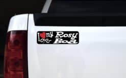 10in x 3in I Love My Rosy Boa Bumper Sticker Vinyl Truck Window Animal Decal