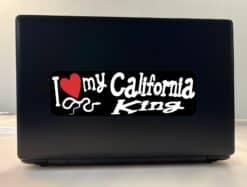 10in x 3in I Love My California King Snake Bumper Sticker Vinyl Window Decal