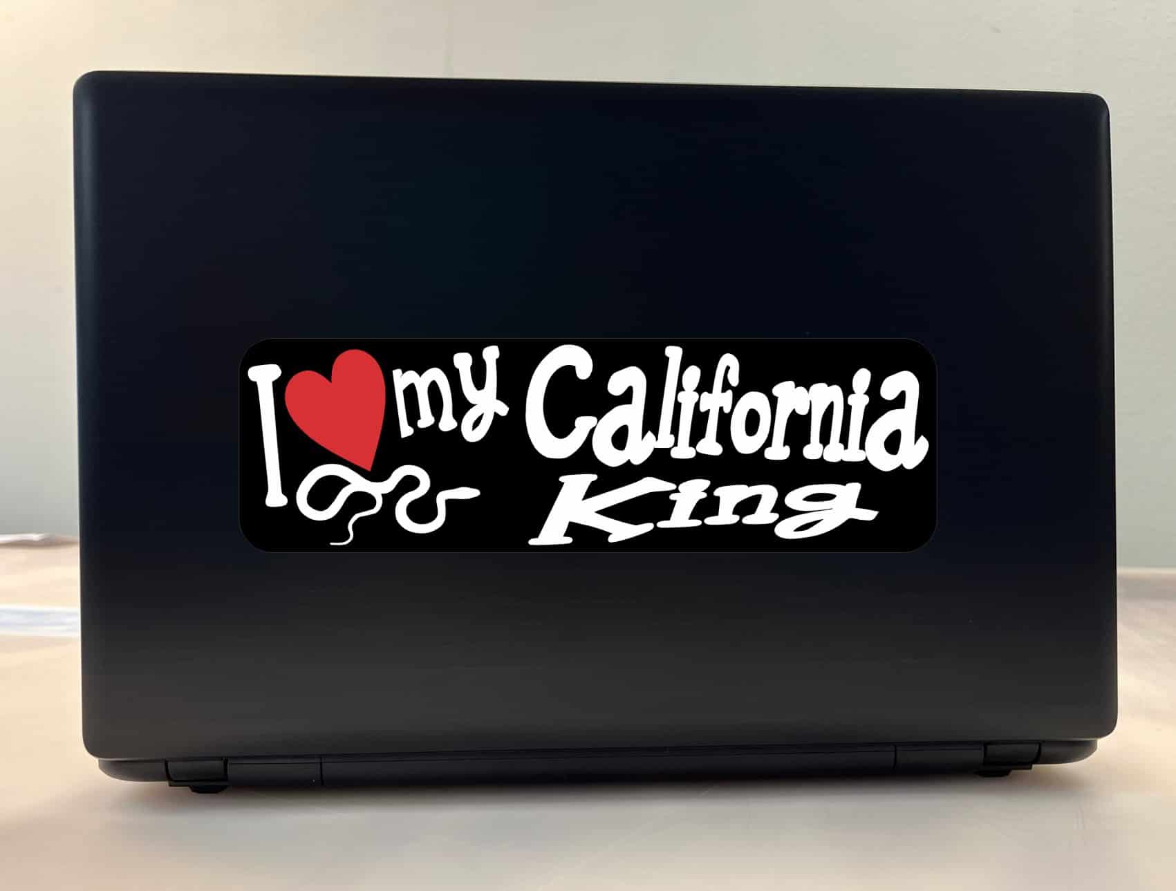 10in x 3in I Love My California King Snake Bumper Sticker Vinyl Window Decal