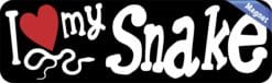 10in x 3in I Love My Snake Magnet Car Door Magnetic Truck Magnets Pet