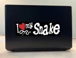 10in x 3in I Love My Snake Bumper Sticker Vinyl Truck Window Animal Decal