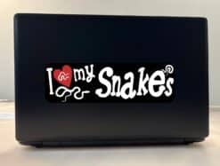 10in x 3in I Love My Snakes Bumper Sticker Vinyl Truck Window Animal Decal