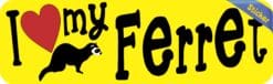10in x 3in I Love My Ferret Bumper Sticker Vinyl Truck Window Car Decal