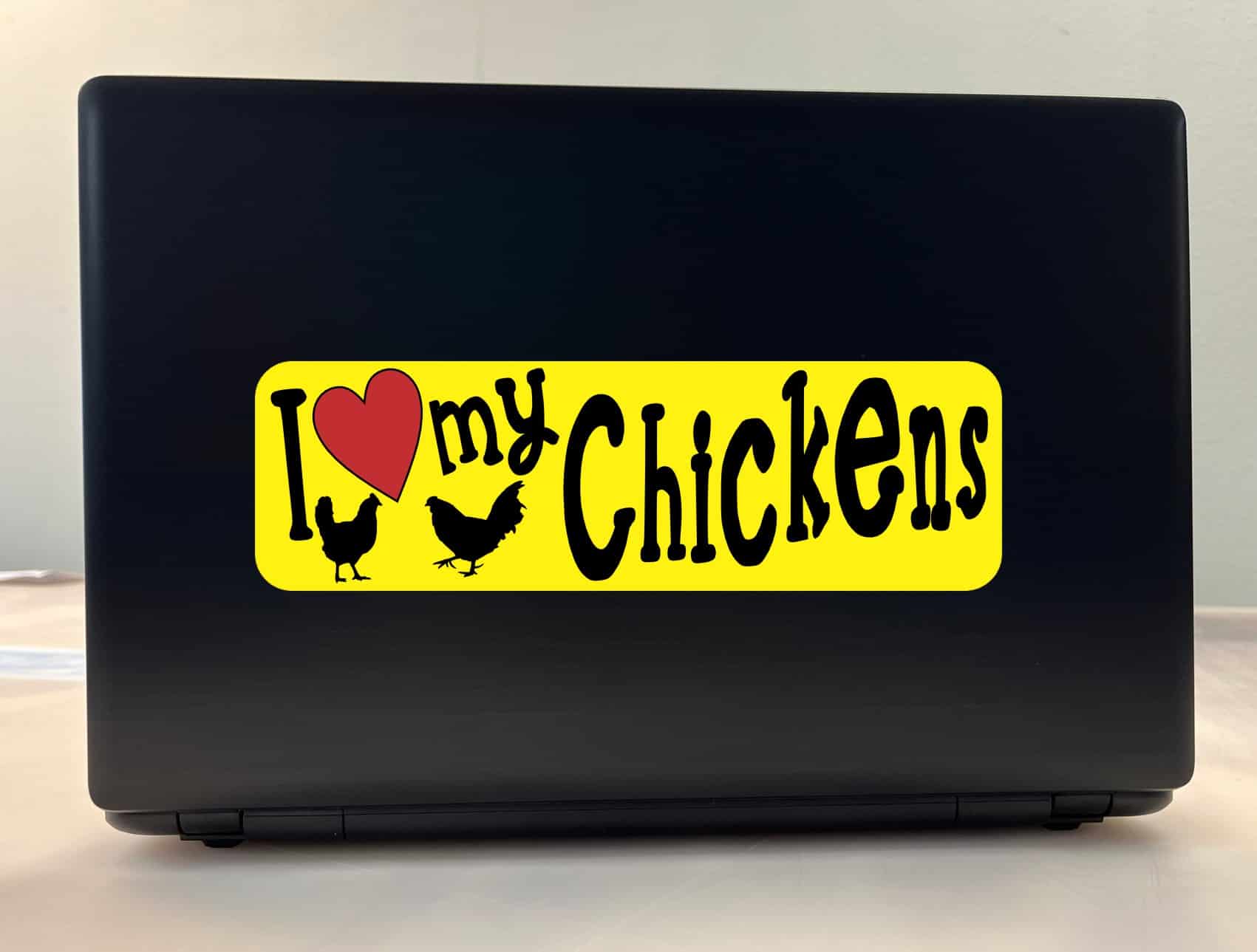 10in x 3in I Love My Chickens Bumper Sticker Vinyl Truck Window Car Decal