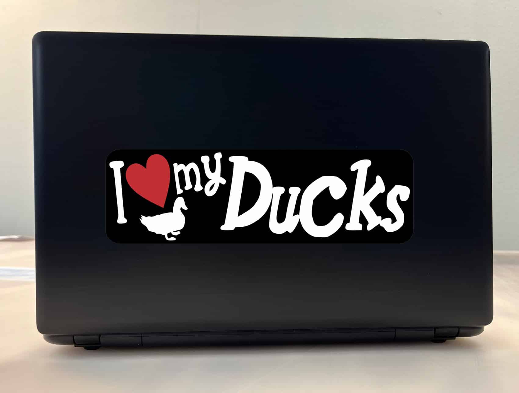 10in x 3in I Love My Ducks Bumper Sticker Vinyl Truck Window Pet Decal