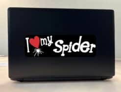 10in x 3in I Love My Spider Bumper Sticker Vinyl Truck Window Pe