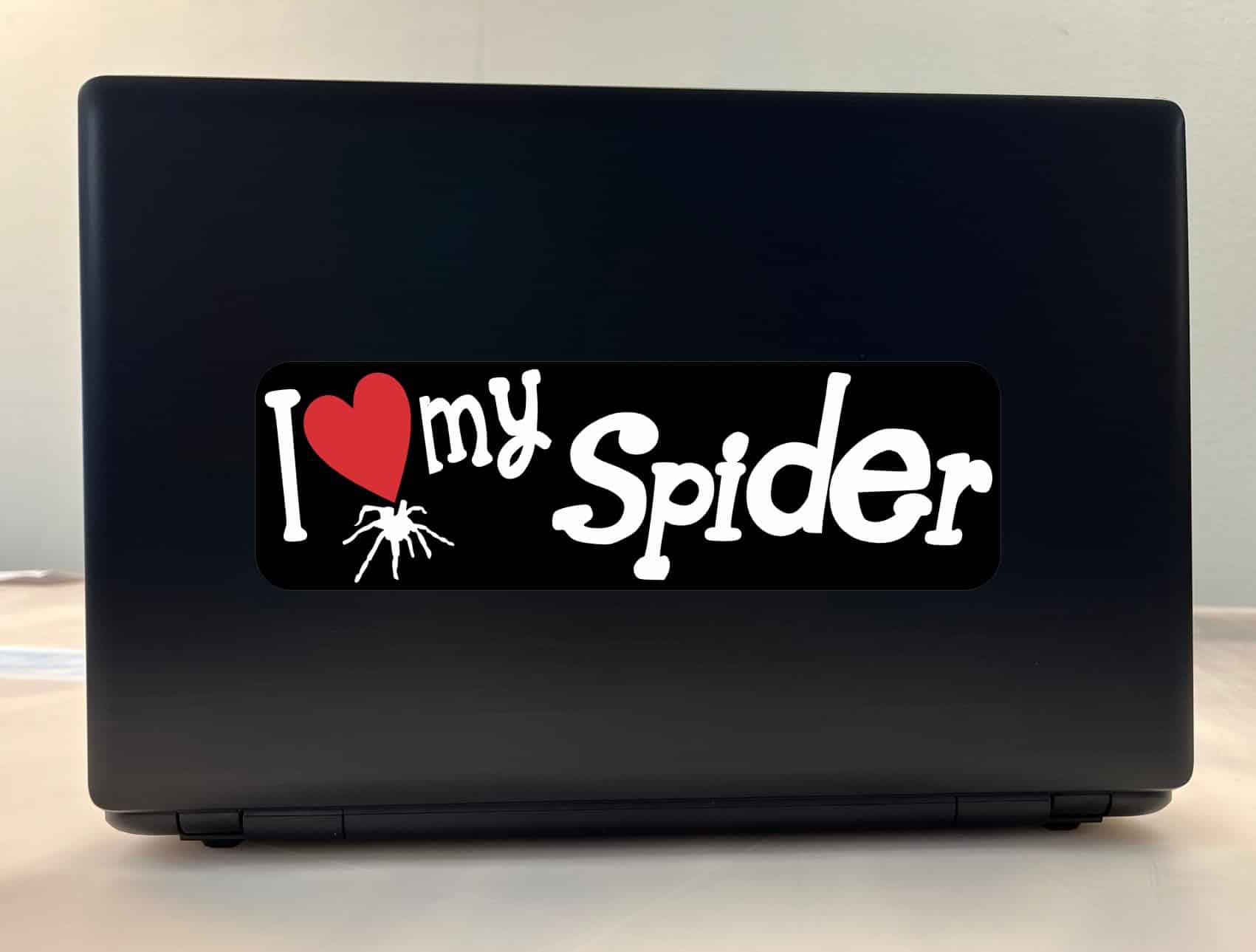 10in x 3in I Love My Spider Bumper Sticker Vinyl Truck Window Pe