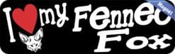 10in x 3in I Love My Fennec Fox Magnet Vinyl Magnetic Sign Truck Pet Magnets