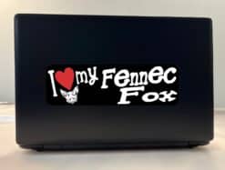 10in x 3in I Love My Fennec Fox Bumper Sticker Vinyl Truck Window Decal Sign