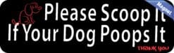10in x 3in Please Scoop It Magnet Sign Magnetic Signs Magnets