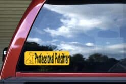 10in x 3in Professional Petsitter Bumper Sticker Vinyl Truck Window Decal