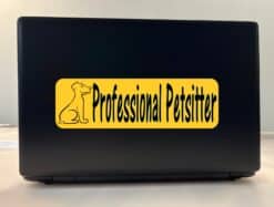 10in x 3in Professional Petsitter Bumper Sticker Vinyl Truck Window Decal