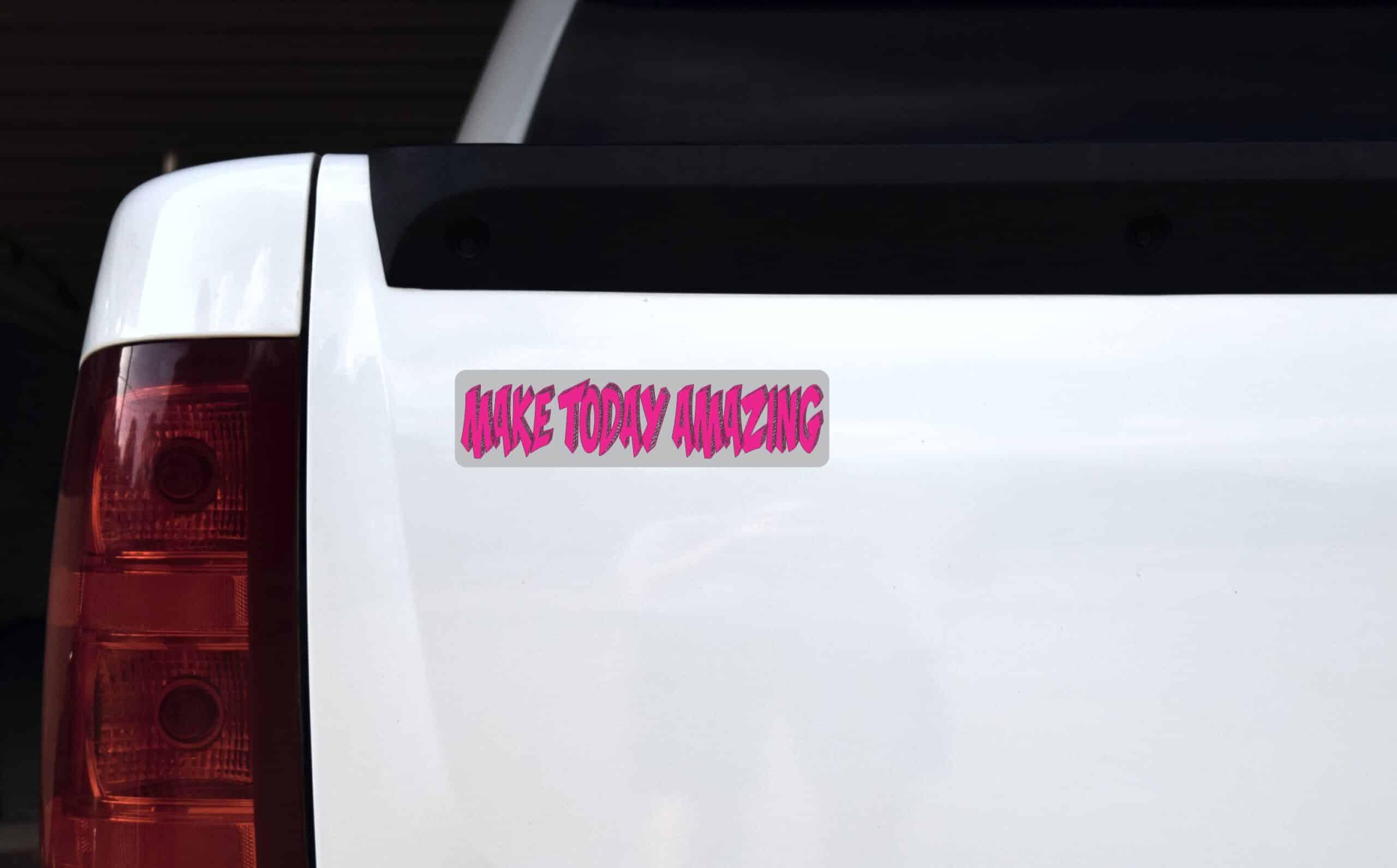 8in x 2in Make Today Amazing Magnet Magnetic Truck Magnets Car