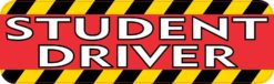 Red Fade Student Driver Magnet