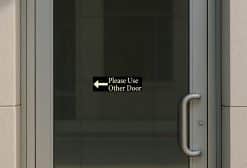 10in x 3in Please Use Other Door Sticker Vinyl Truck Window Stickers Decal - Image 3