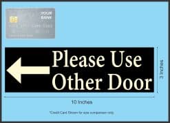 10in x 3in Please Use Other Door Sticker Vinyl Truck Window Stickers Decal - Image 4