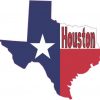 Houston Texas Flag Decal