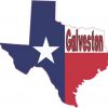 Galveston Texas Flag decal