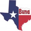Buna Texas Flag Decal