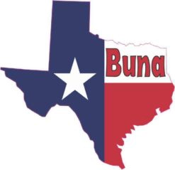 Buna Texas Flag Decal