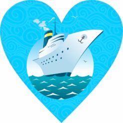 Cruise Heart bumper sticker