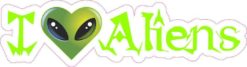 aliens bumper sticker