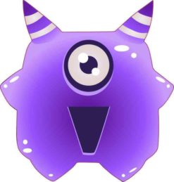Purple Alien bumper sticker