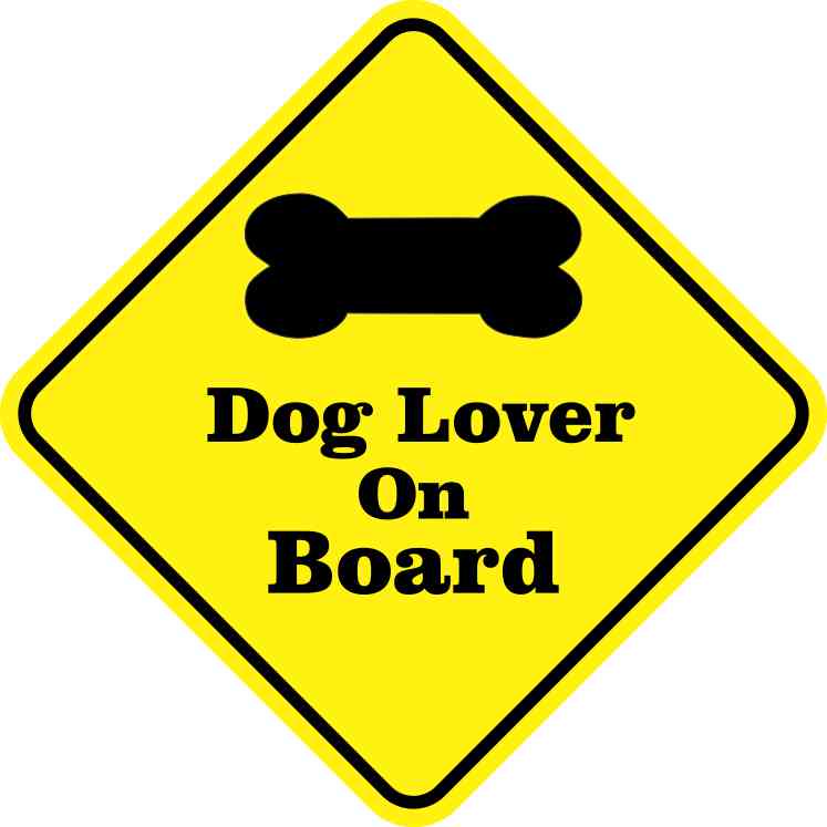 Dog Lover On Board Magnet