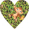 Monkey Heart bumper sticker