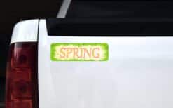 10in x 3in Spring Bumper Sticker Vinyl Truck Window Season Decal Stickers