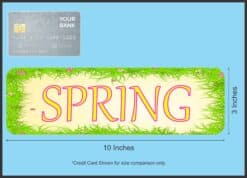 10in x 3in Spring Magnet Door Magnetic Truck Magnets Season
