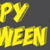 10in x 3in Happy Halloween Bumper Sticker Vinyl Truck Window Holiday Decal