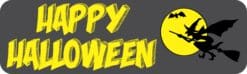 10in x 3in Happy Halloween Bumper Sticker Vinyl Truck Window Holiday Decal