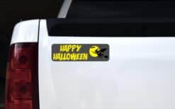 10in x 3in Happy Halloween Bumper Sticker Vinyl Truck Window Holiday Decal