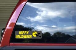 10in x 3in Happy Halloween Bumper Sticker Vinyl Truck Window Holiday Decal