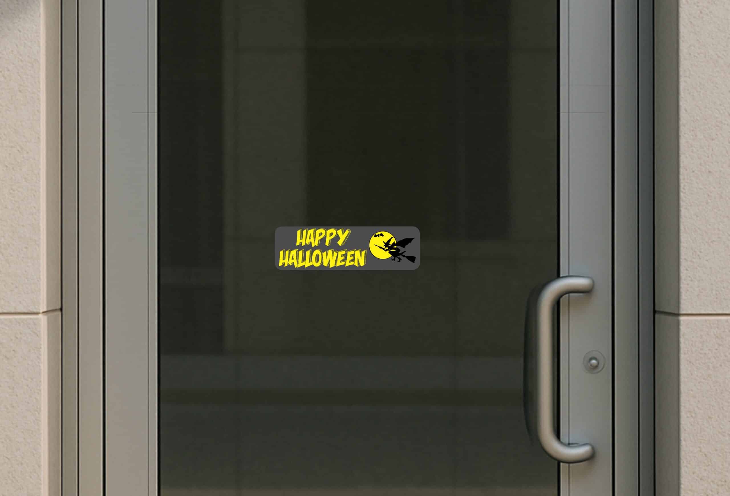 10in x 3in Happy Halloween Bumper Sticker Vinyl Truck Window Holiday Decal
